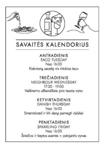 Savaites kalendorius balandis